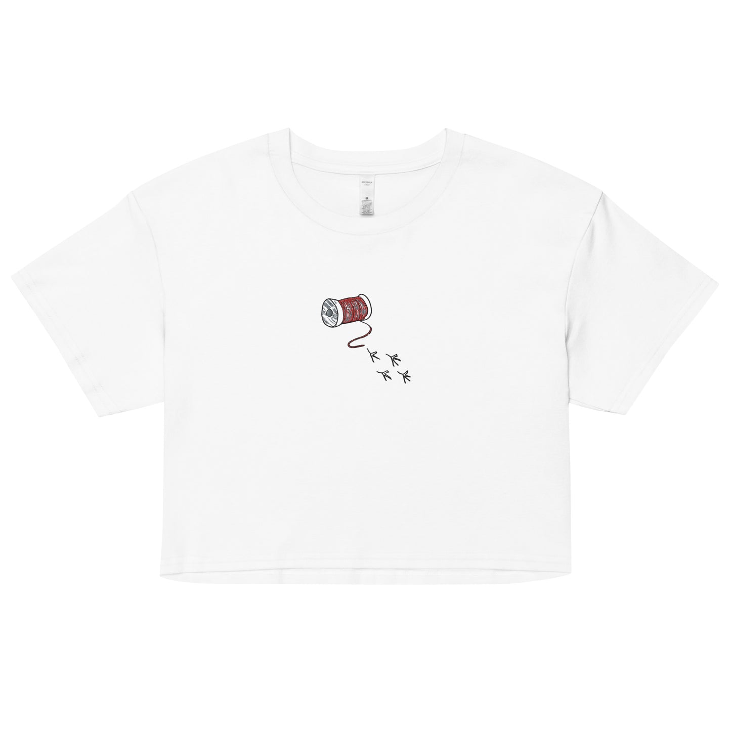 "Transatlanticism" Embroidered Crop